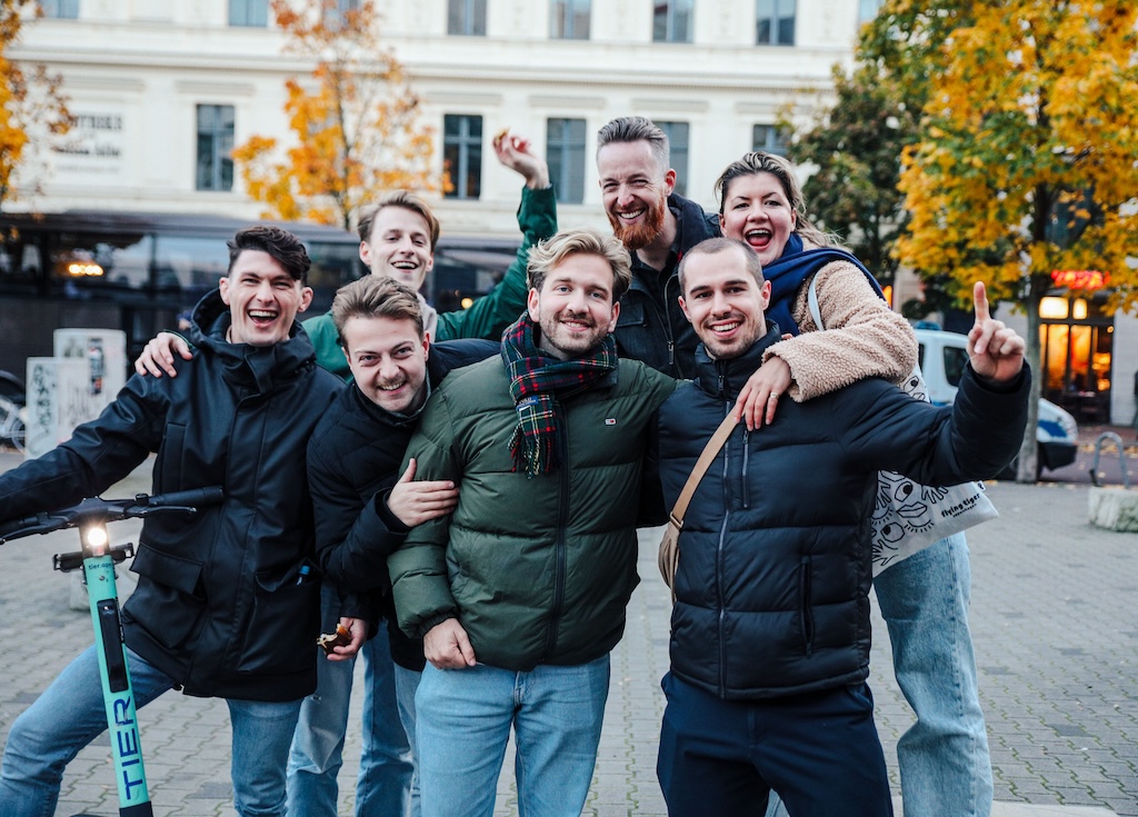 Een teamfoto tijdens een event in Berlijn (vitaliteitsdag)